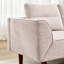 Canapé-lit futon convertible, causeuse confortable avec accoudoirs réglables-111377387