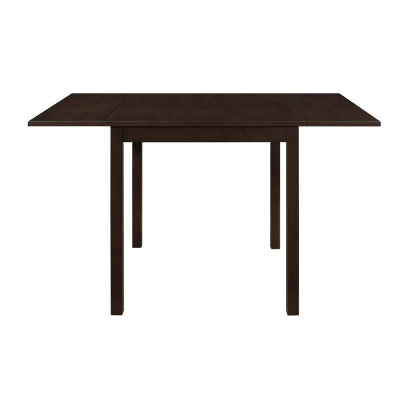 Rectangular 52-Inch Extension Dining Table, Cappuccino