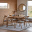 Extendable Oak Oval Solid Wood Dining Table-1026682701