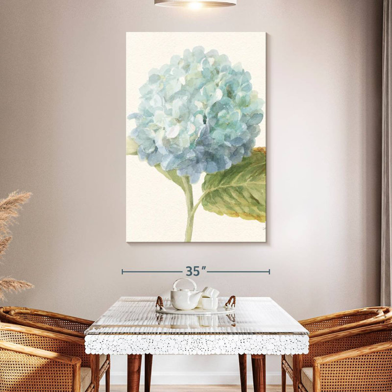 Harnek Floursack Florals Blue Hydrangea, 51" H x 34" W