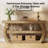 Farmhouse Console Table, 3-tier Wooden Entryway Table With Storage, 63-inch Long Rectangular Sofa Table Behind The Couch For Entrance, Hallway, Living Room (natural)-317424735