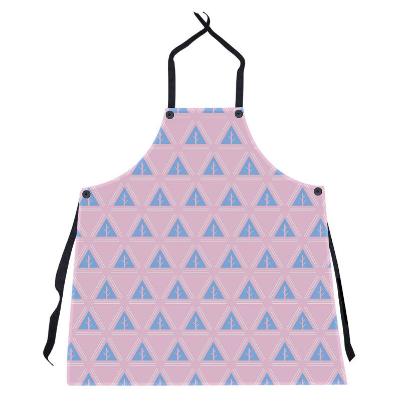 Barbra Bib Apron, Pink/Teal