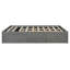 Queen Size Platform Bed Frame with 4 Storage Drawers & Hydraulic Lift Footboard Storage, No Headboard, Modern Space-Saving, Grey-1444660000
