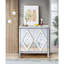 Armoire de rangement avec garniture de miroir et forme de diamant, argent pour la vie, salle à manger, entrée, armoire de cuisine avec garniture en verre, salon, entrée, fabrication