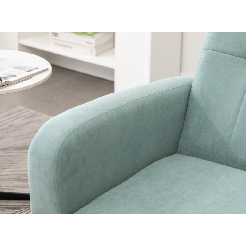 Alixon 29'' Wide Tufted Armchair, Teal Polyester