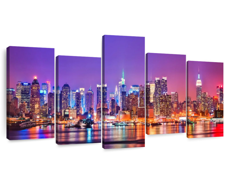 'New York At Night, 48" H x 94" W