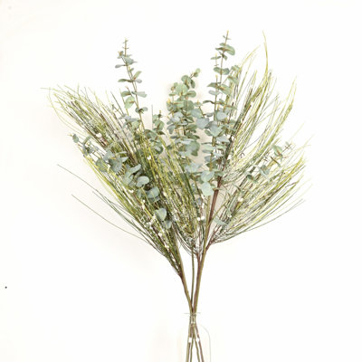 Branche de baies de baies artificielles de 40 po en hiver artificiel le jour de Noël pour le remplissage de vase, bouquet de fleurs à longue tige de feuillage de verdure pour la fête de mariage
