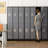 6 Doors Metal Lockers for Employees with Lock, Metal Locker with 18 Hooks for School Garage Office Gym Home, Assembly Required-492765827