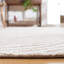 Tapis blanc en laine et en coton touffeté à la main Aniessa-928468321
