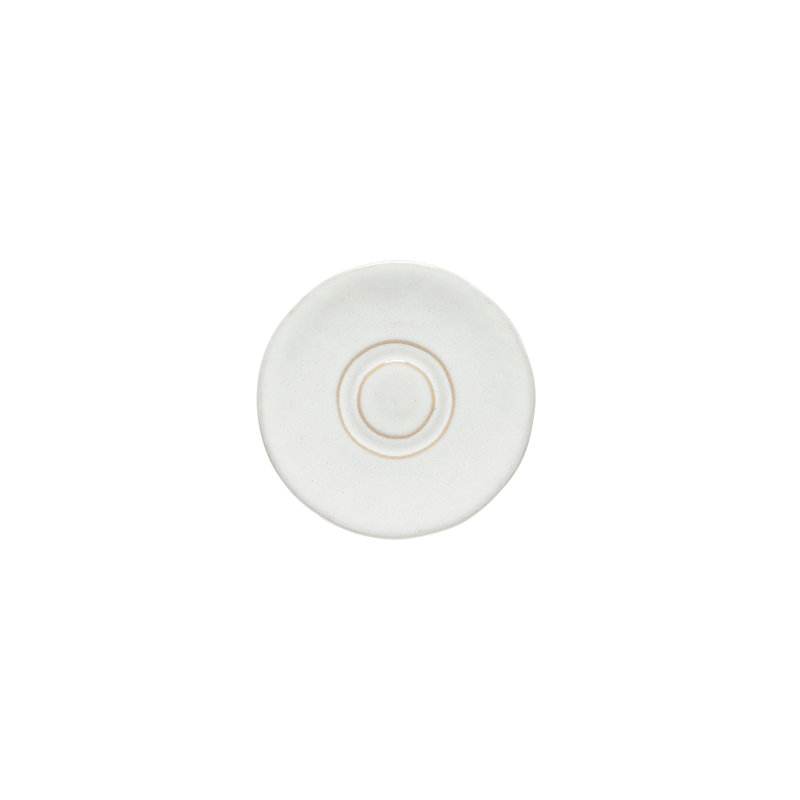Roda Handmade Stoneware Saucer, White