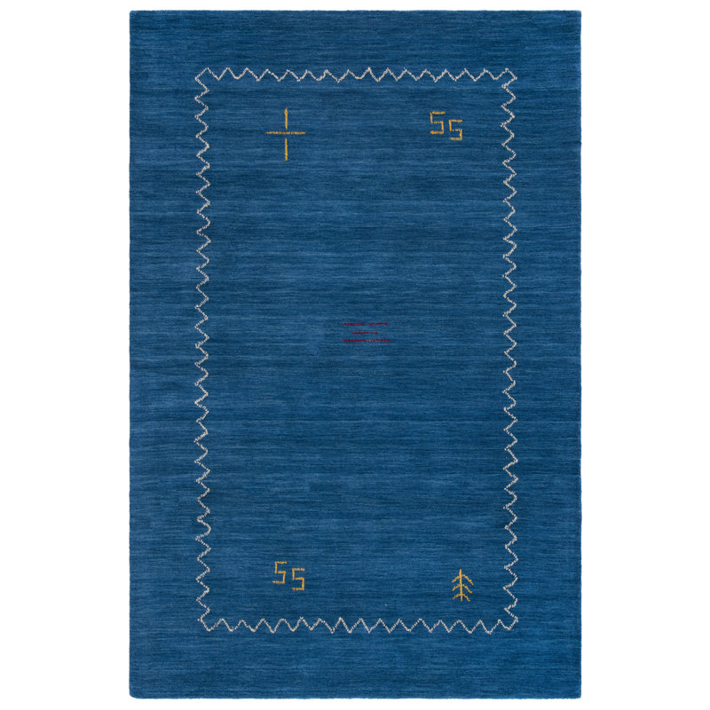 Danforth Hand-Woven Flatweave Wool Area Rug, Rectangle 6' x 9'