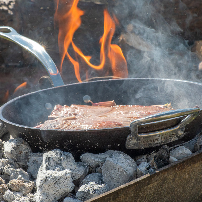 Samuel Groves Britannia cast iron frying pan, 28.5 cm