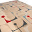 Mid Century Modern Hand Knotted Geometric Area Rug-1421114953