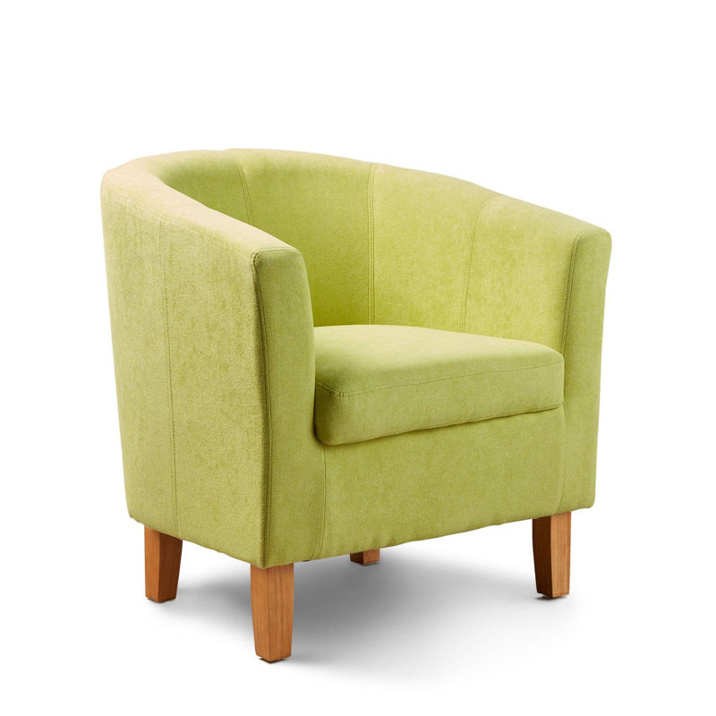 Bedford 67cm Tub Accent Occasional Chair, Green