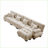 Sectional Sofa, Modular L-Shaped 4-Seater with Convertible Ottoman for Living Room | Light Coffee | Chenille