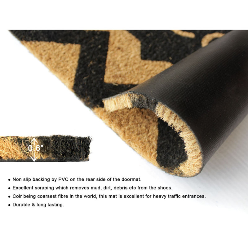 Tapis antidérapant 30 po x 18 po pour l'intérieur et l'extérieur