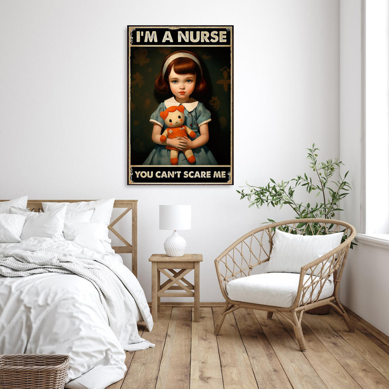 Jamorie Child Im A Nurse sur impression sur toile, H 14 po x l 11 po x P 1,25 po
