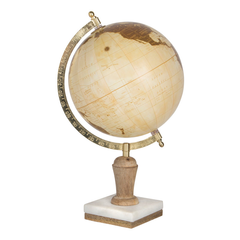 Wood Tabletop Globe