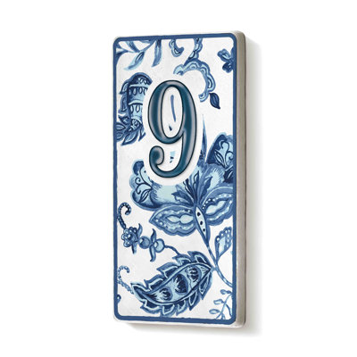Eye 15cm H Ceramic Self-Adhesive House Number