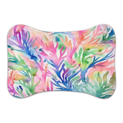 Watercolor Abstract Designs - Tapis d'alimentation en forme d'os