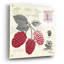 «Raspberry Notes» par Studio Mousseau, art mural en verre acrylique, 12 po x 12 po-115835417