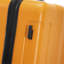 20 po / 24 po / 28 po 3 pièces / ensemble en valise à roulettes ABS, valise de cabine, couleur assortie, serrure à combinaison TSA (noir et orange)