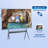 JYXCN 85" Smart Board Pro Dual OS Touch Interactive Electronic Whiteboard for Conference Rooms