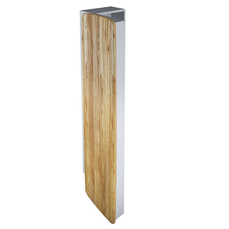 Crenata Linen Cabinet, Left, Light Grey/Natural Oak Wood/Grey