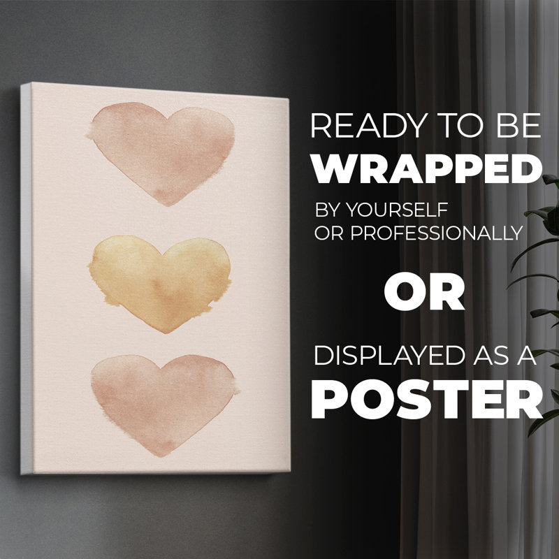 Collection Modern Romance B - Impression sur toile seulement - NON-CADRE, H 18 po x l 12 po