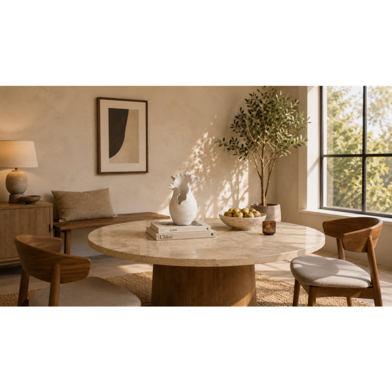 Bia Ceramic Abstract Table Vase, White, 14.8" H x 9.15" W x 9" D