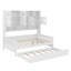 Lit de jour en bois pleine grandeur avec lit gigogne simple, armoire et tablette tout-en-un-2075220486