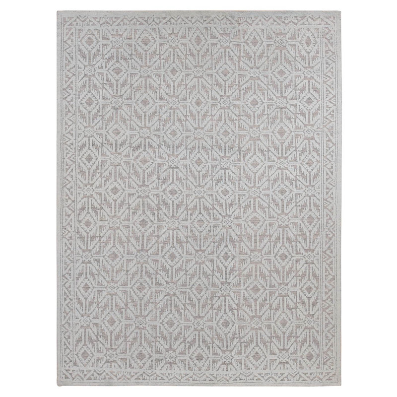 Tapis bleu nouvel âge en laine 9 pi x 12 pi Arturo