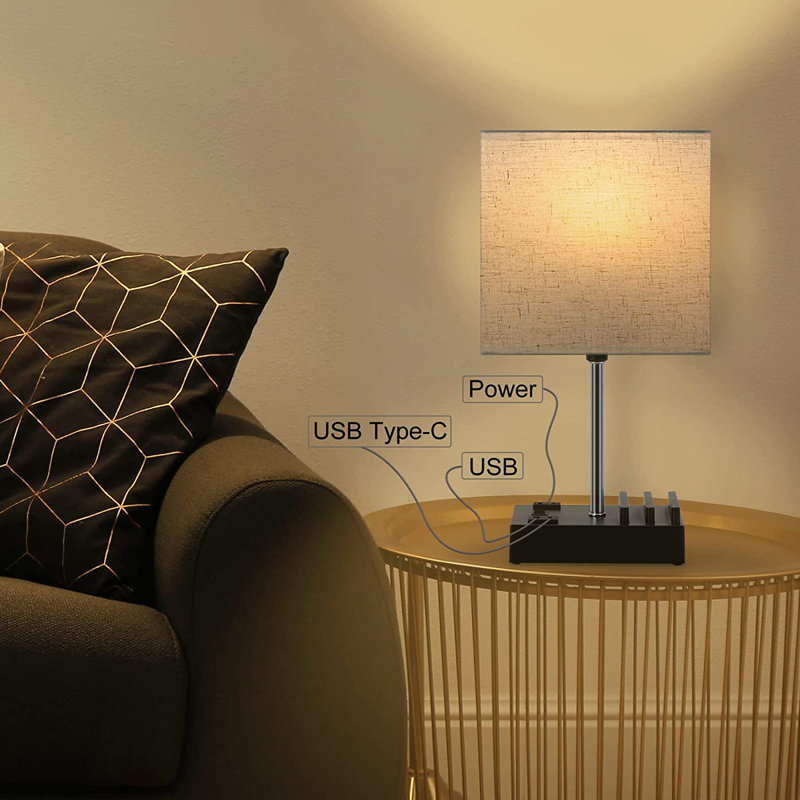 Metal USB Table Lamp