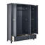 Vandiver 3 Door Solid Wood Wardrobe