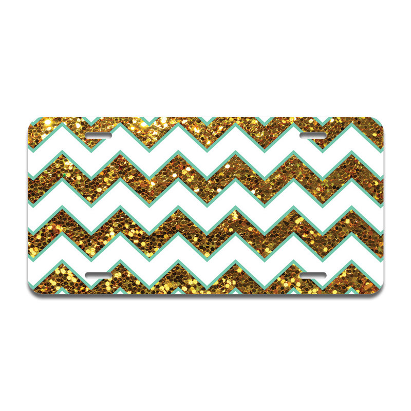 Cadre en aluminium Glitzy Chevron