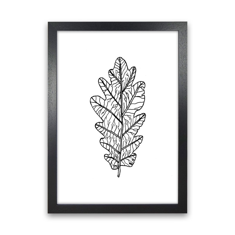 Oak Leaf by Carissa Tanton - Print, 88cm H x 64cm W x 3cm D, Black Framed