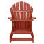 Chaise Adirondack pliante en plastique / résine avec repose-pieds / table Anette-332790809