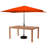 6 Piece Set, Weston Table with 4 Chairs, 10-Foot Rectangular Umbrella Orange-90563806-122872627