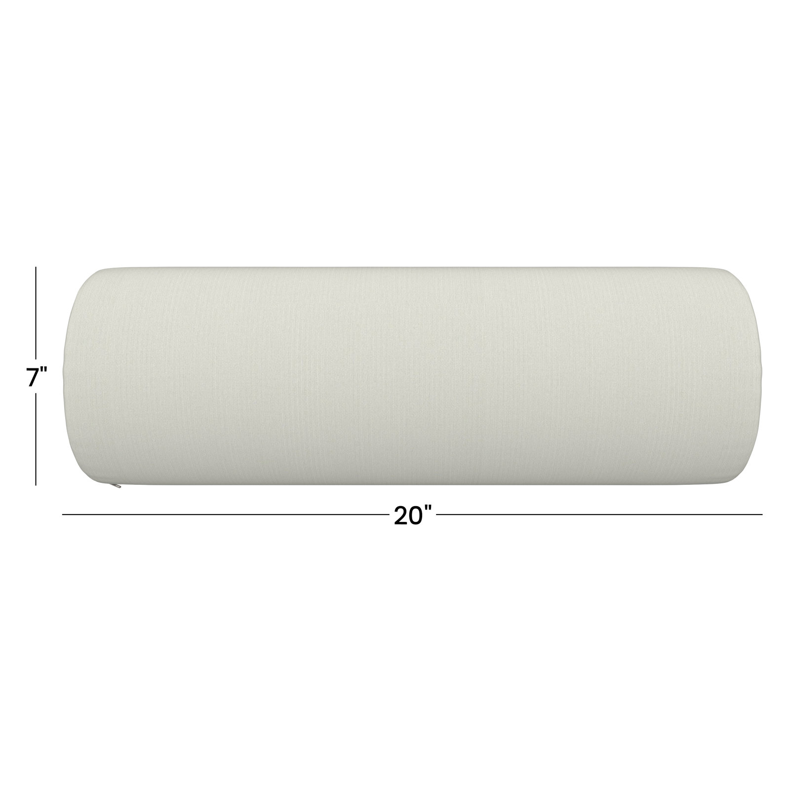 Amala Outdoor/Indoor Bolster Pillow, Canvas Natural