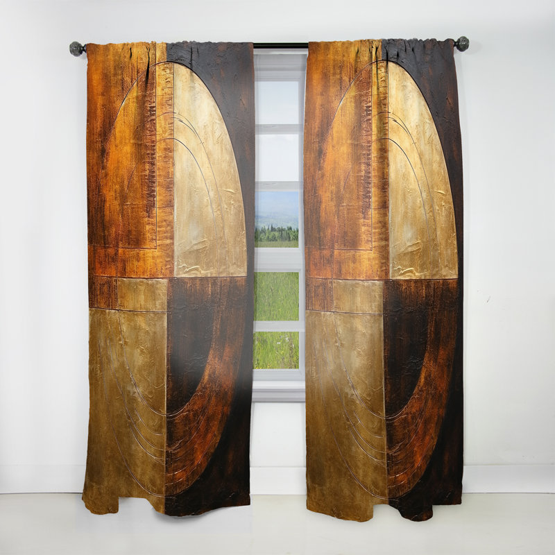 Bronze Brilliance Symmetry - rideau en velours moderne - obscurcissant - 1 panneau, L 52 po x L 108 po