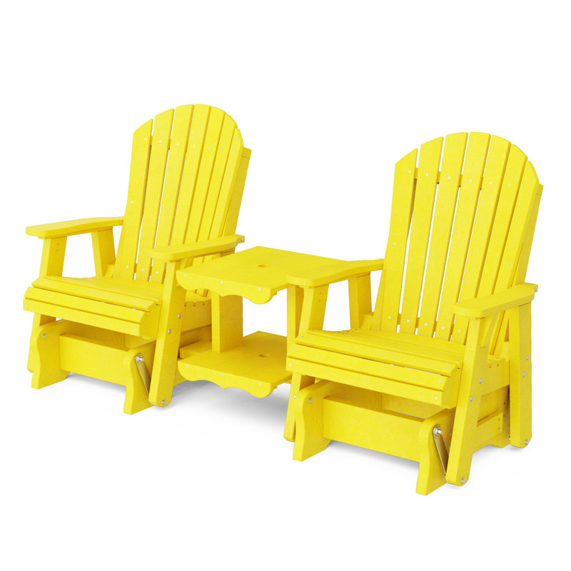 Ensemble de balançoire double Heritage Rock-A-Tee, Jaune citron