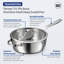 Tramontina Tempo Tri-Ply Base Stainless Steel 3.5-Quart Saute Pan with Glass Lid, Induction-Ready Cooking Pan, Oven-Safe, Dishwasher-Safe