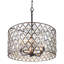 Luminaire suspendu en cristal Windsor - l 25 po - Carbone / or Havane-75189259-133948395