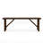 Walnut Finish Bench With Live Edge Design for Dining Room - Walnut