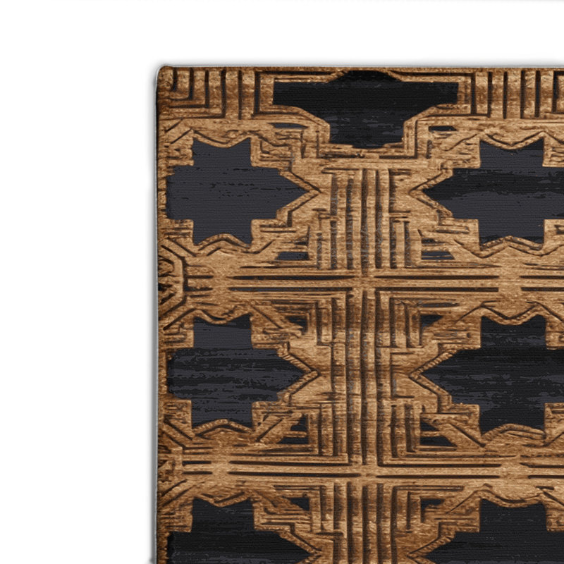 Tapis intérieur et extérieur ArtDeco, Rectangulaire 8 pi x 10 pi
