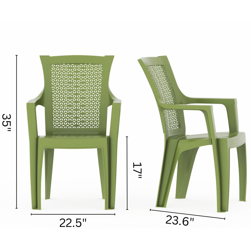 Chaise de patio Sidiki, Vert