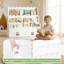 Bibliothèque pour enfants à 3 niveaux avec tiroirs Montessori-1604293058