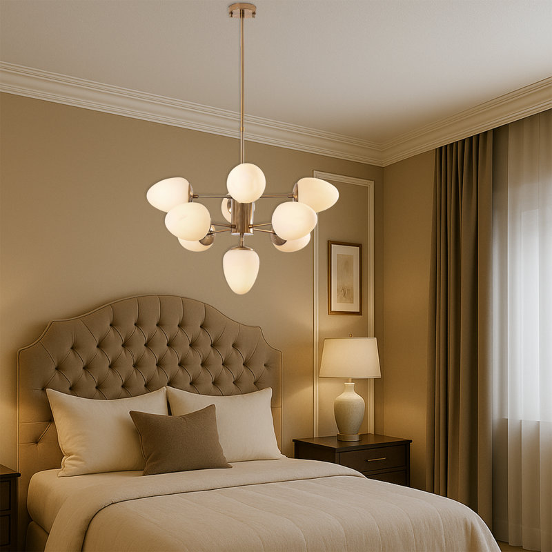 Lustre rétro 9 lumières