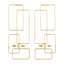 Applique murale en acier inoxydable 13,1 po