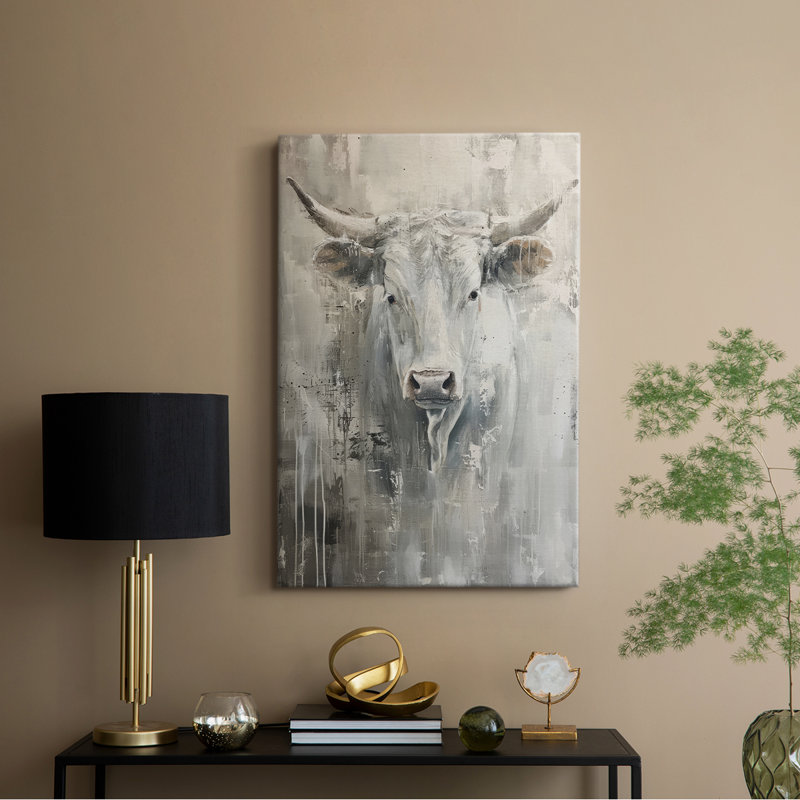 ANIMAUX série Cxxvi - Toile tendue avec châssis de qualité supérieure - Prêt à être accroché, H 18 po x l 12 po